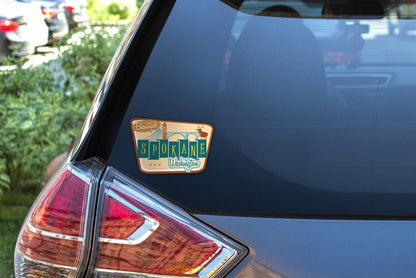 Retro Spokane Sticker