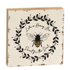 Honey Bee Wood Block Sign