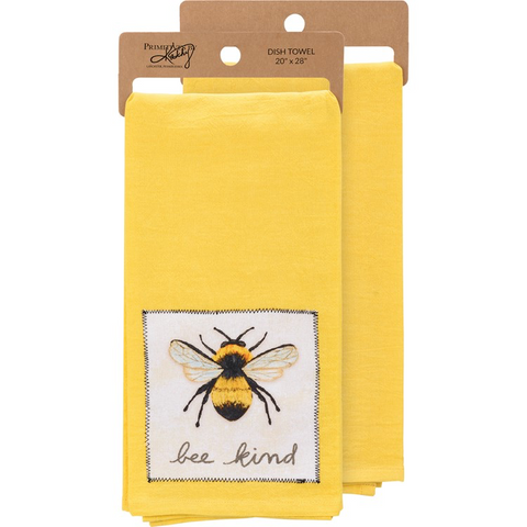 Bee Jacquard Dishtowel