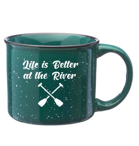 Life is Better Around a Fire Enamel Mug
