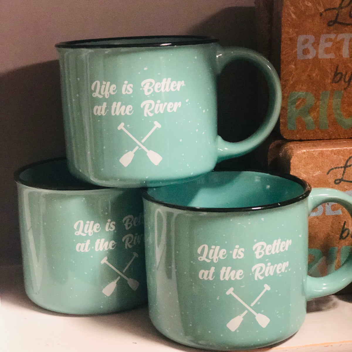 Campfire Mug - Life is Better at the River