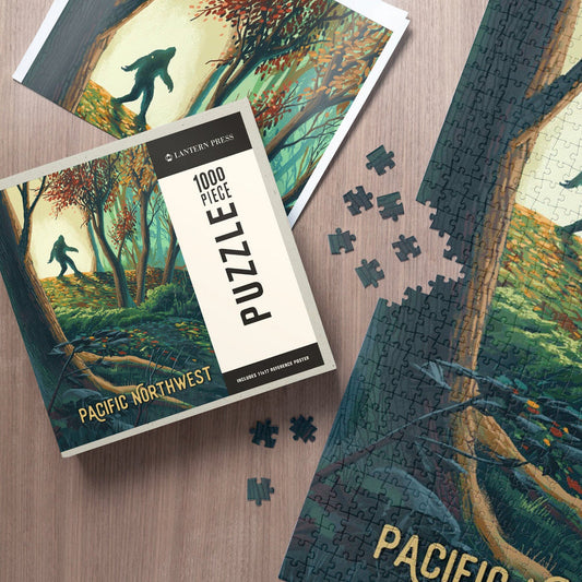 Bigfoot Wanderer Pacific Northwest Puzzle