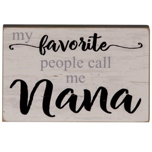 Nana Mini Block Sign