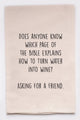 Funny Flour Sack Tea Towels