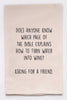 Funny Flour Sack Tea Towels