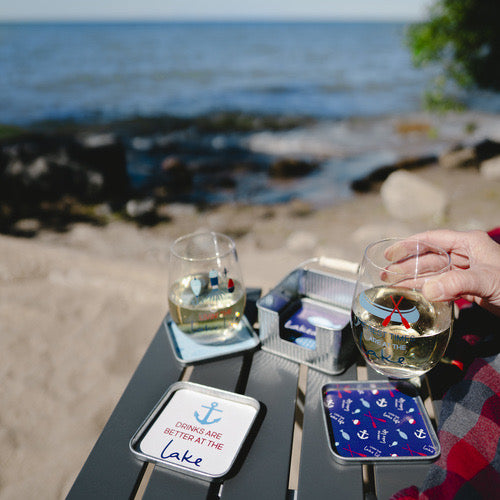 Lake 4 Piece Coaster Set