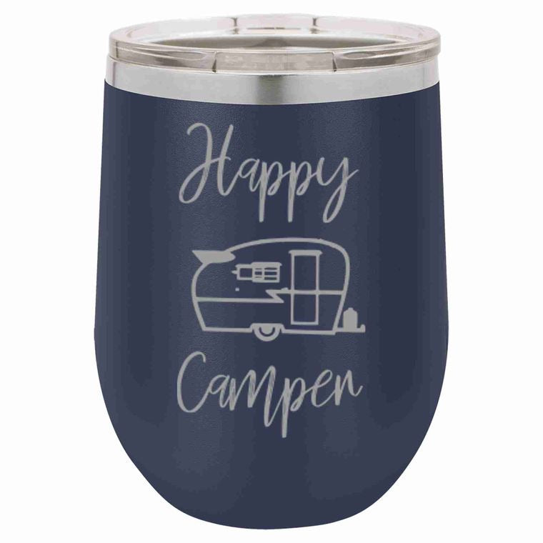 Happy Camper Wine Tumbler