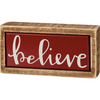 Mini Box Sign - Believe