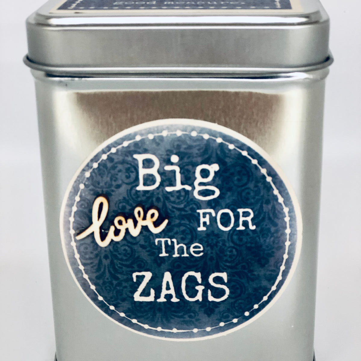 Gonzaga Fan Can  Candle